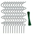 thumbnail image 1 of Tomato Plant Support Stakes (Vegetable Gardening Stake, Spiral Plant Grower Aid, Garden Stake Set), 43Cm Long 10 Pieces + 12Cm Binding Wire D, For Tomatoes And Climbing Flowers, Meiiso, 1 of 8