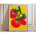 thumbnail image 1 of Tomato Retro Pop Art Vegetable Illustration Bold Red Yellow Wall Art Print, Unframed Paper Poster 8x10in, 1 of 4