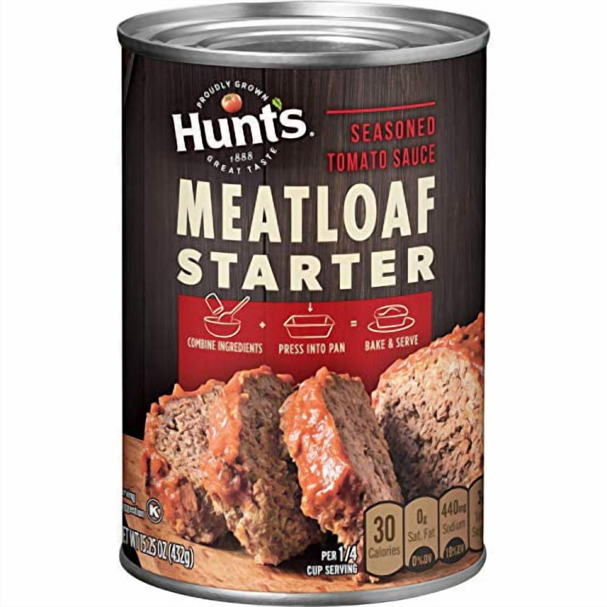 (12 pack) Hunts Seasoned Tomato Sauce for Meatloaf, 15.25 oz. Can
