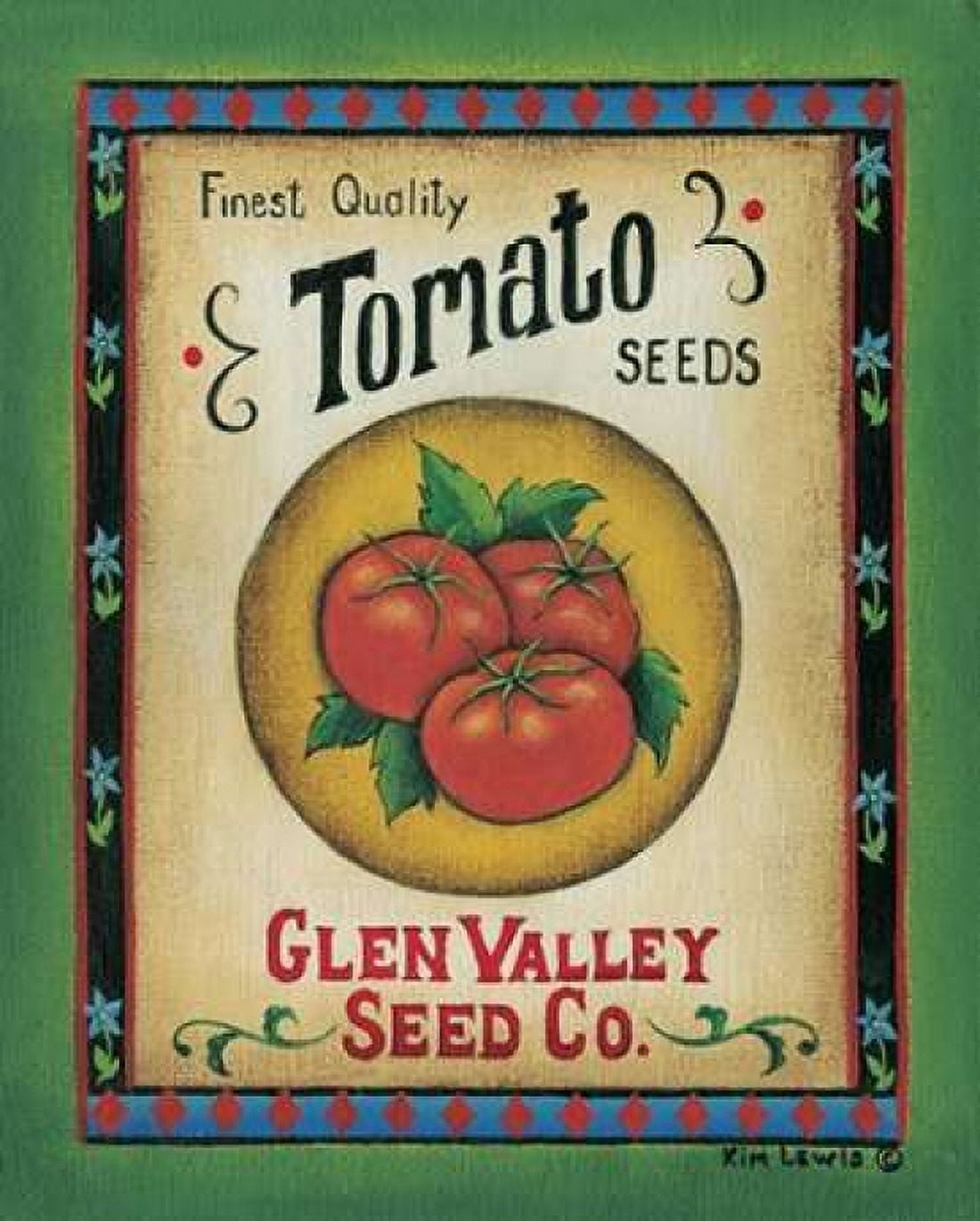 Tomato Seeds Canvas Art - Kim Lewis (24 x 30)