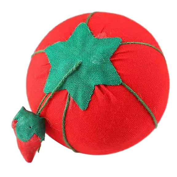 Tomato Shaped Needle Pin Cushion Pillow DIY for Cross Stitch Sewing Handcraft To