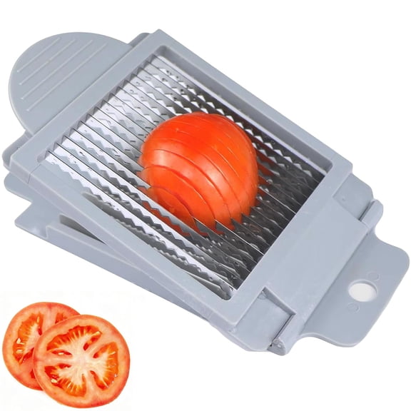 Tomato Slicer, Tomato Cutter Vegetable Slicer, Stainless Steel Blades for Home Use for Smooth Cutting, Precise Cuts for Tomatoes