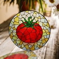 thumbnail image 1 of Tomato Stained Glass Window Hanging Garden Kitchen Suncatcher Gift for Vegetable Lover, 1 of 6