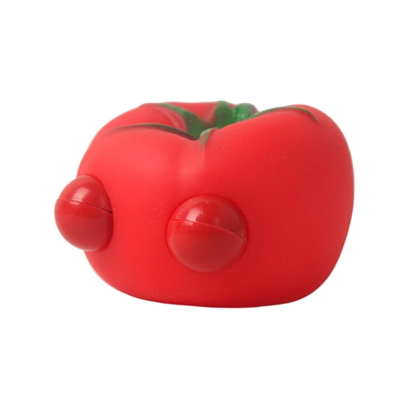 Tomato Stress Relief Squeeze Gadget, Soft & Durable Non-Toxic Decompression Pinch, Cute Kawaii Design, Portable Fidget for All Ages, Sensory Anxiety Relief for Home & Office.