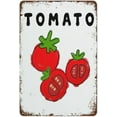 thumbnail image 1 of Tomato Sweet Tomatoes Wall Art Tomato Print Fruit Decor for Dining Room Kitchen Food Poster Artwork Embossed metal signage High Gloss Metal 8x12 inch, 1 of 6