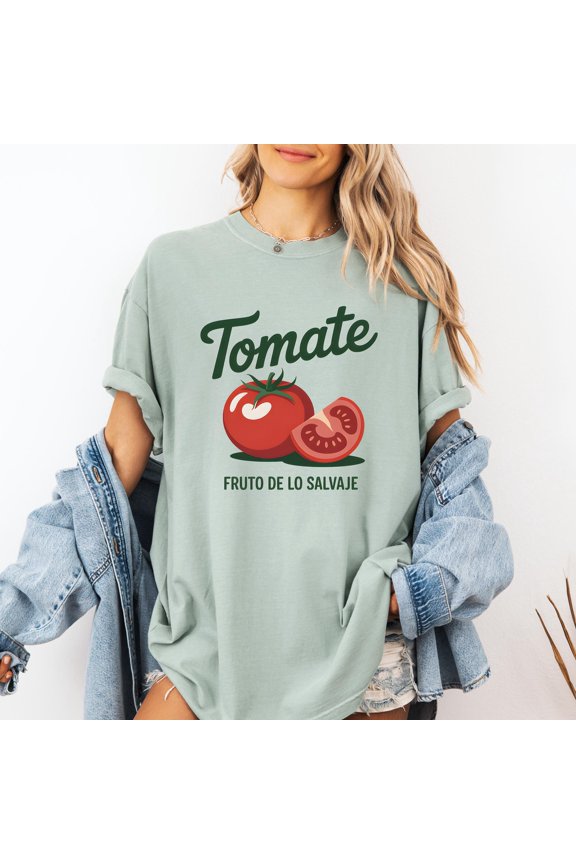 Tomato Unisex T-Shirt, Spanish Fruit Tee, Tomate T Shirt, Vintage Birthday Gift