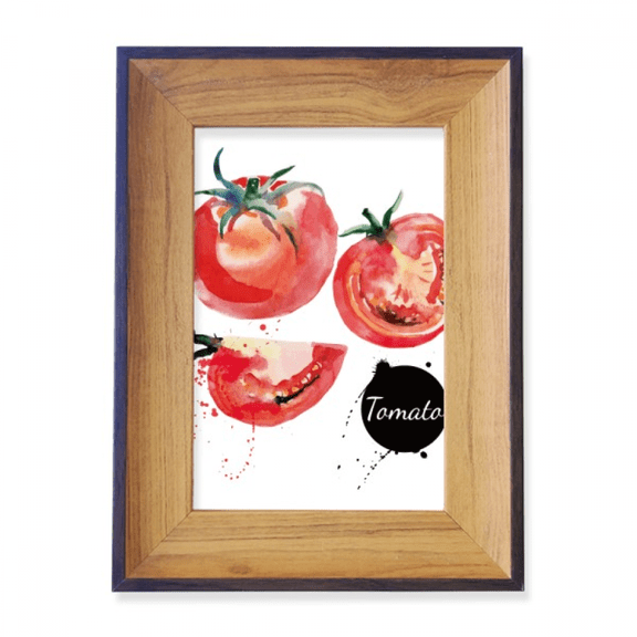 Tomato Vegetable Tasty Healthy Watercolor Photo Frame Exhibition Display Art Desktop Painting