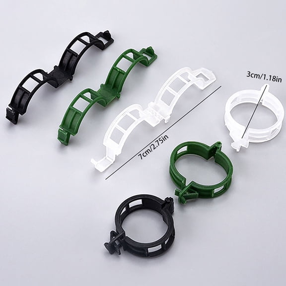 Tomato Vine Trellis Fasteners, Plant Support Clips 50 Pack, Plastic Trellis Plant Support Clips for Support Garden Greenhouse, Garden Clips to Grow Upright Makes Plants Healthier