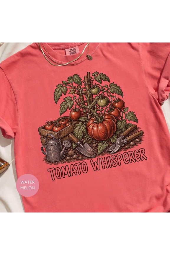 Tomato Whisperer T-Shirt, Vintage Garden Lover Gift Tee, Homesteading Plant Parent Gardener Apparel, Funny Farmer Market Shirt, Vintage Birthday Gift