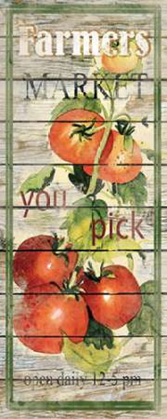 Tomatoes Canvas Art - Carol Robinson (24 x 48)