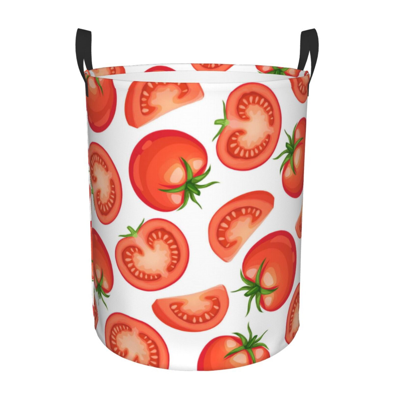 Tomatoes Laundry Basket Freestanding Large Waterproof Laundry Hamper