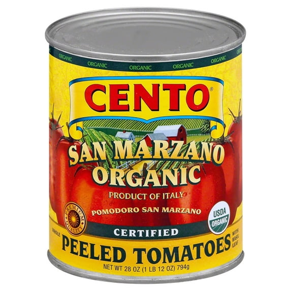 Tomatoes, Organic, San Marzano, Whole Peeled 28 oz