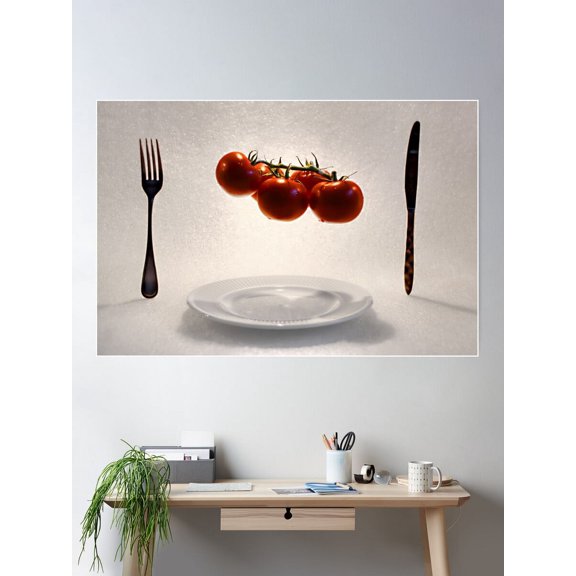 Tomatoes Poster Wall Art, Modern Wall Decor For Living Room Bedroom, 8x12 UNFRAMED