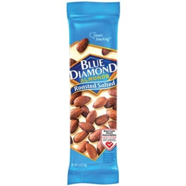 Tomauri  1.5 oz BlueDiamond Roasted Salted Almonds - Roasted & Salted - Case of 12 - Pack of 12