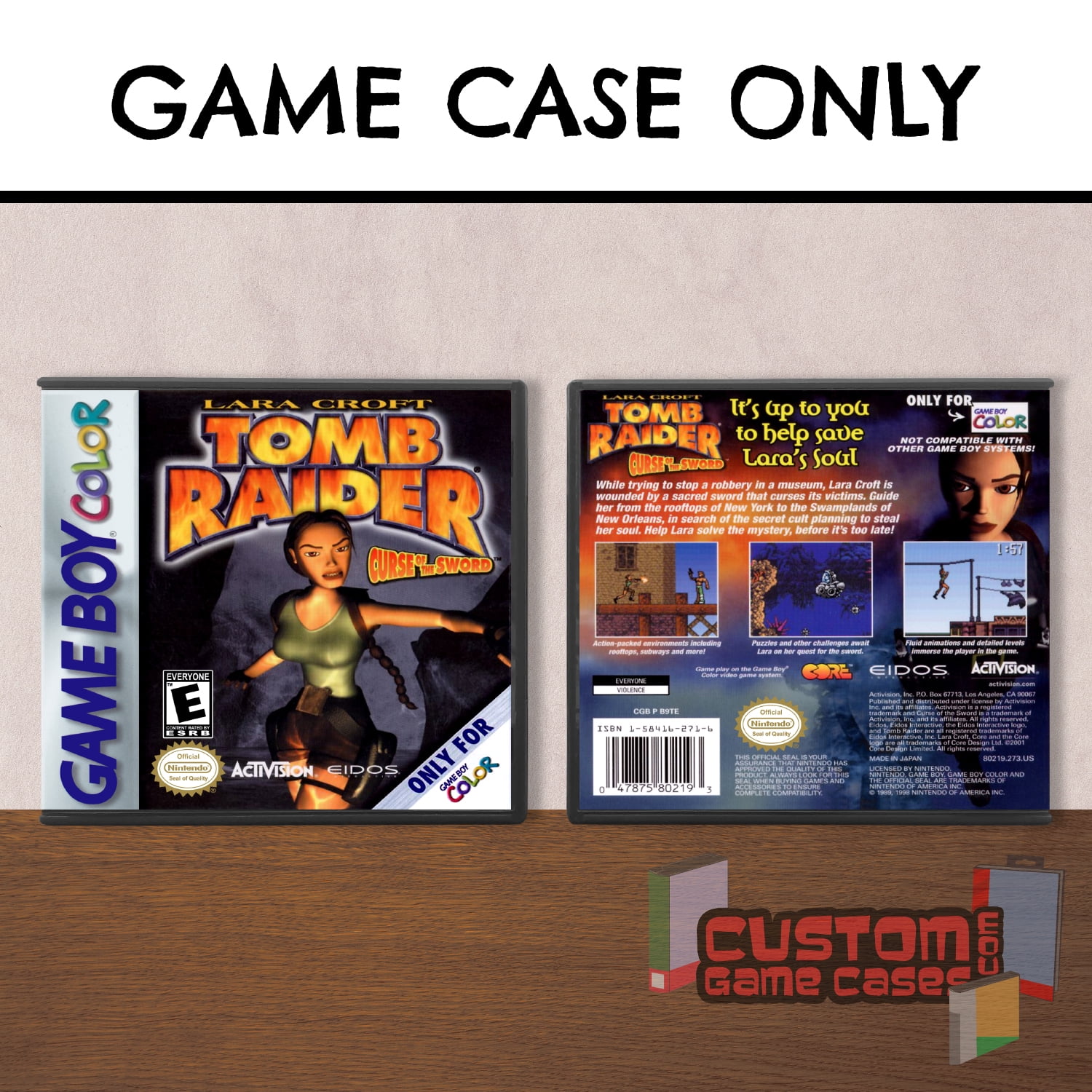 Tomb Raider: Curse of the Sword - (GBC) Game Boy Color - Game Case with  Cover
