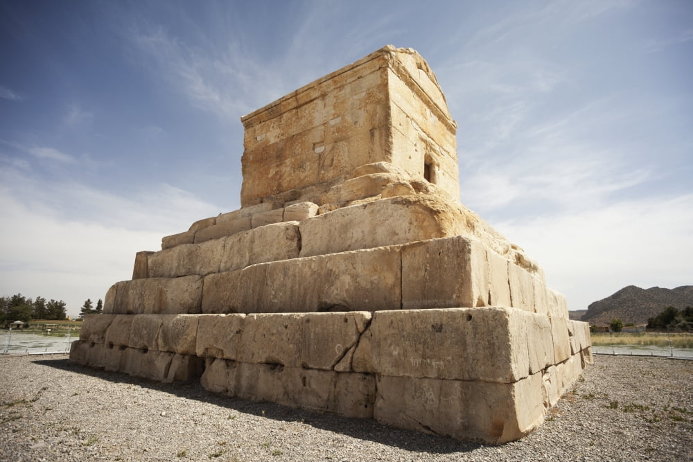 Tomb of Cyrus the Great Pasargadae Iran Canvas Art - Chris Bradley  Design Pics (19 x 12)