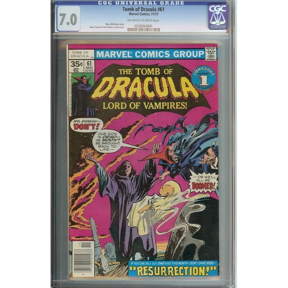 Tomb of Dracula #61 CGC 7.0