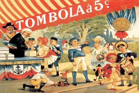 Tombola 1888 Canvas Art - Theophile Alexandre Steinlen (24 x 36)