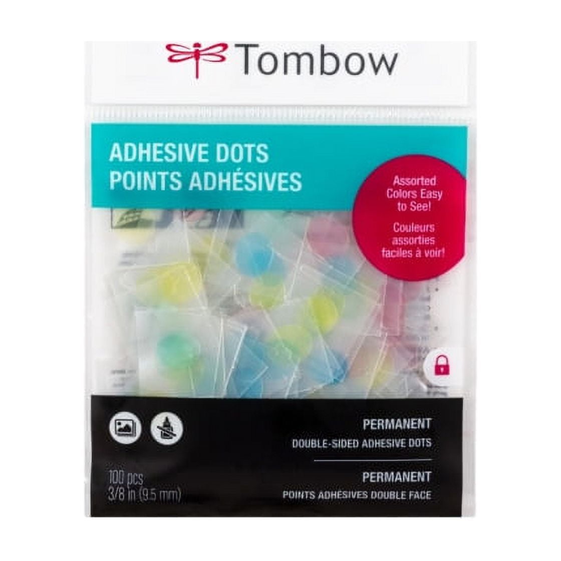 Dodz Adhesive Dot Roll Medium .375 300/Pkg