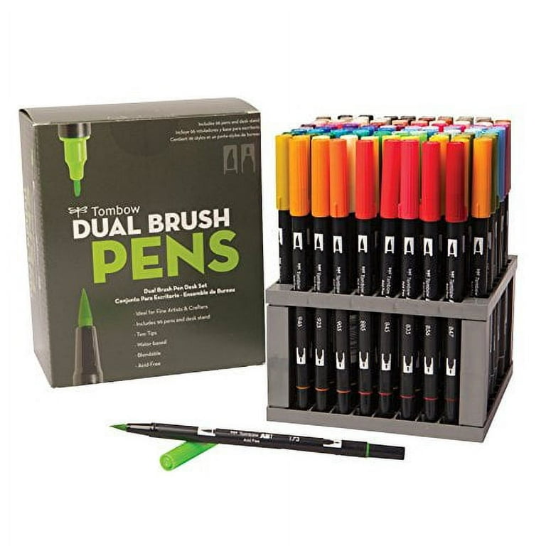 Tombow Dual Brush Pens 108-Color Set in Marker Case - 9844371