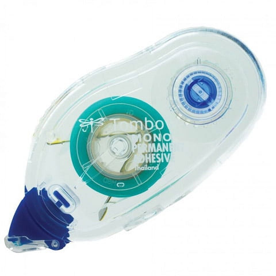 Tombow Mono Permanent Adhesive Refill, Light Blue, 472 in.