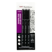 Tombow 66403 Mono Drawing Pens, 3-Pack, Black - Sizes 01, 03, & 05