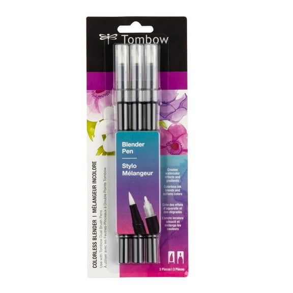 Tombow Colorless Blender Pens - Pkg of 3, Colorless Blenders