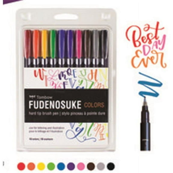 Tombow Fudenosuke Colored Brush Pen, Green