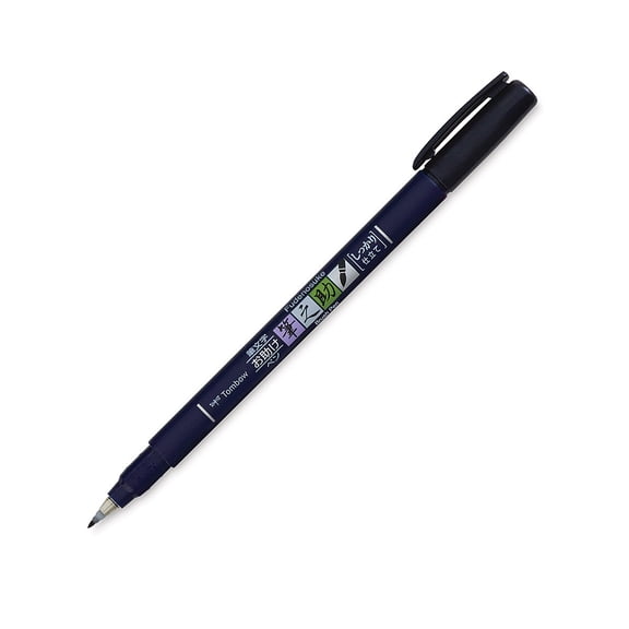 Tombow Fudenosuke Fine Tip Brush Pen-Black