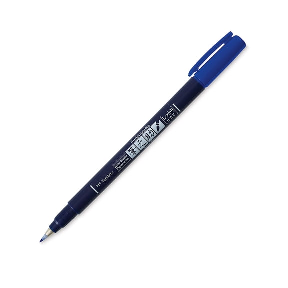 Tombow Fudenosuke Fine Tip Brush Pen -Blue
