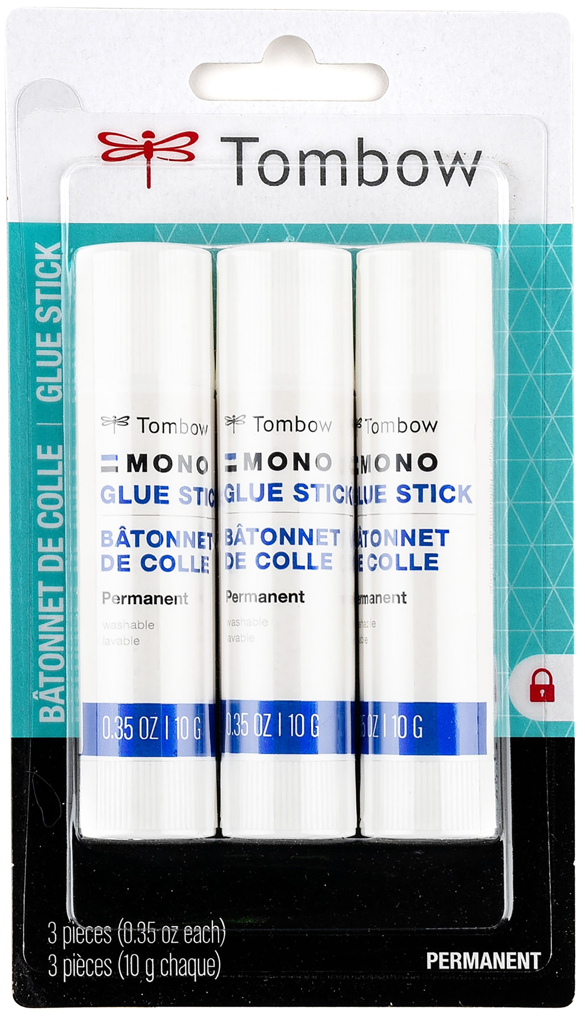 Tombow MONO Glue Stick 3/Pkg-10g Each