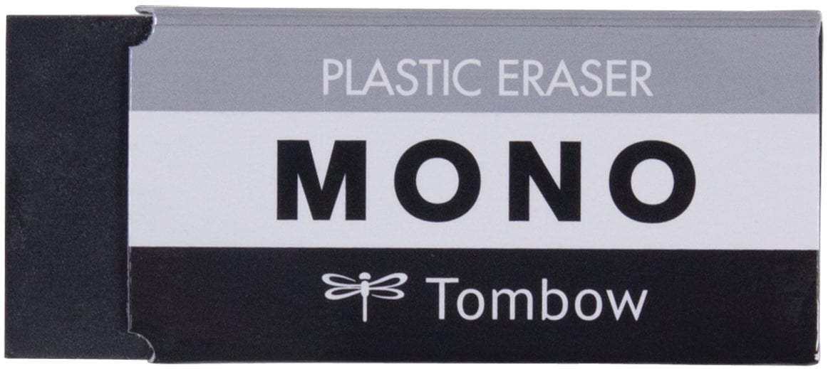 Tombow MONO Medium Plastic Erasers, Black