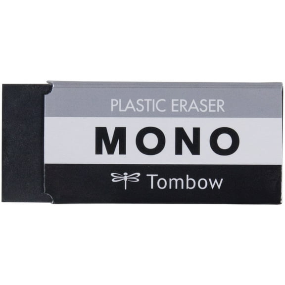 Tombow MONO Medium Plastic Erasers, Black
