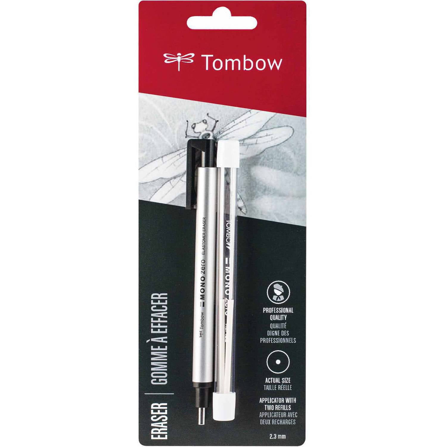 Tombow 57329 Mono Eraser, Medium, Black