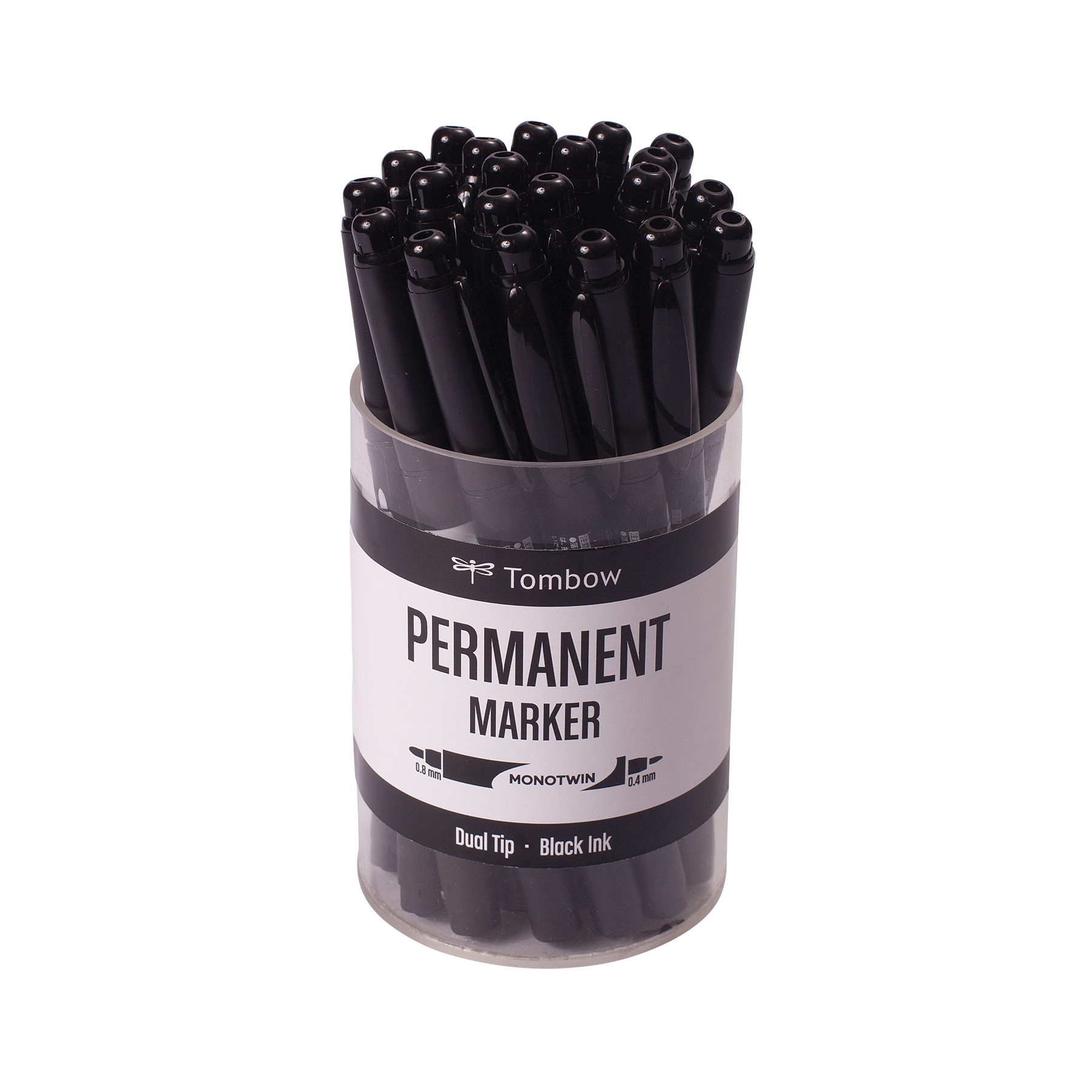 Tombow MONO Twin Marker Rot – Mit 2 Spitzen (0,4 Mm & 0,8 Mm) Für Präzises Markieren & Zeichnen