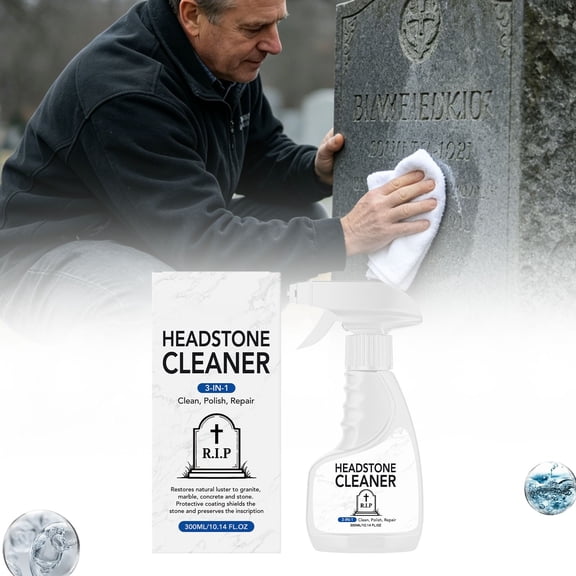 Tombstone Cleaner Spray For Gravestone Stain Removal And Gentle Texture Care 300ml