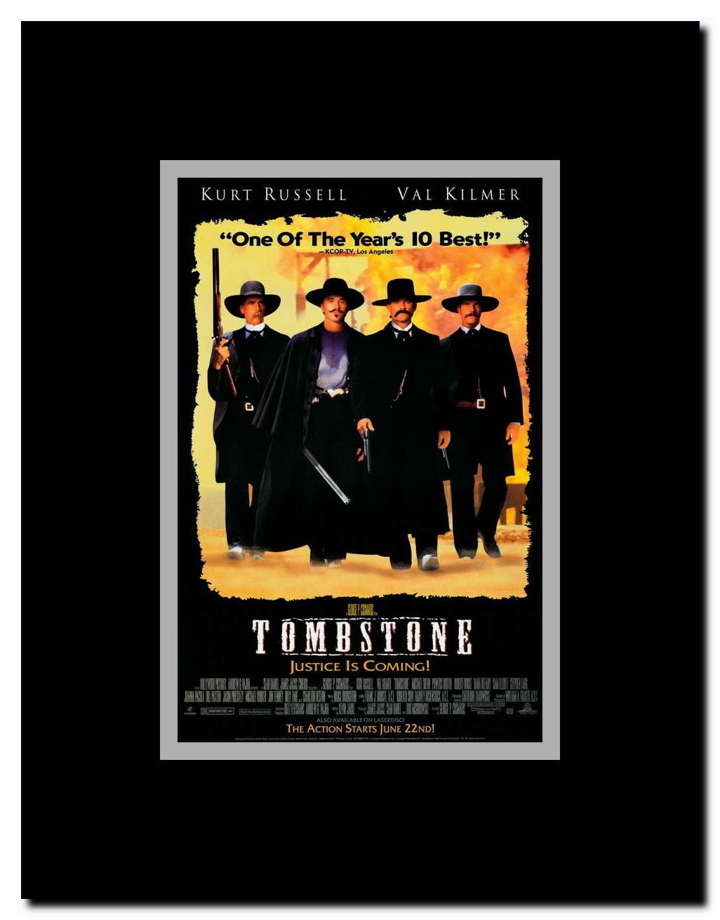 Tombstone Framed Movie Poster
