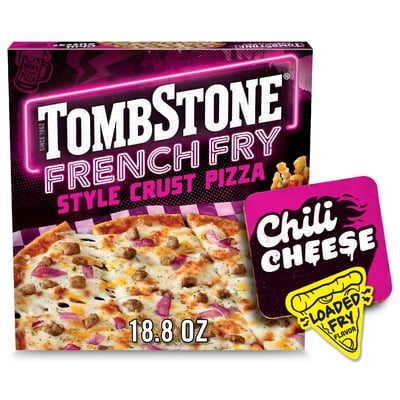 Tombstone French Fry Style Crust, Chili Cheese, Gluten Free Frozen Pizza, 18.8 oz (Frozen)