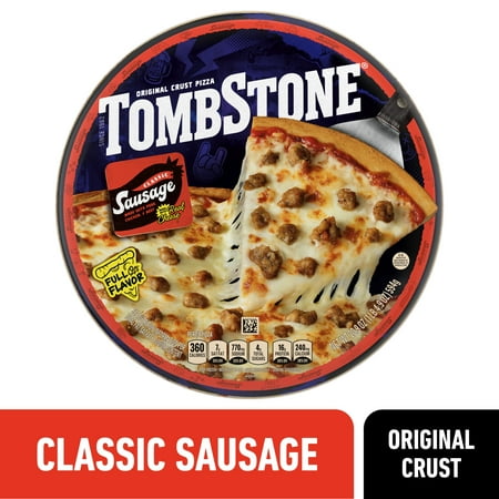 Tombstone Sausage, Original Thin Crust Pizza with Zesty Tomato Sauce, 20.9 oz (Frozen)