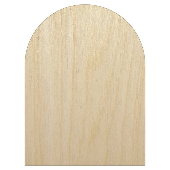 Tombstone Halloween Solid Wood Shape Unfinished Piece Cutout Craft DIY Projects - 4.70 Inch Size - 1/4 Inch Thick