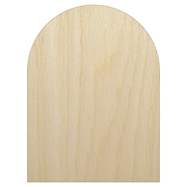 Tombstone Halloween Solid Wood Shape Unfinished Piece Cutout Craft DIY Projects - 4.70 Inch Size - 1/8 Inch Thick