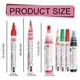 thumbnail image 1 of Tombstone Marker Pen, 3mm-8mm Weatherproof Paint Marker, Permanent Monument Ink Marker, Gravestone Paint Pen, Fade Resistant Marker Pen for Tombstone Lettering, Coloring, Doodling, 5.6×0.6 inch, 1 of 8