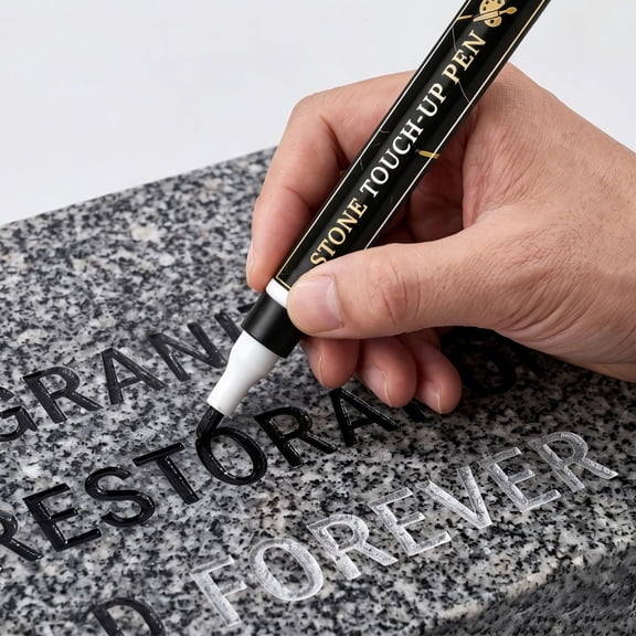 Tombstone Marker Pen – Functional Waterproof Weather Resistant Mourning, Stone Marking Outdoor, Gravestone Restoration Glass Wood Repair | Multipurpose Outdoor Indoor Utility
