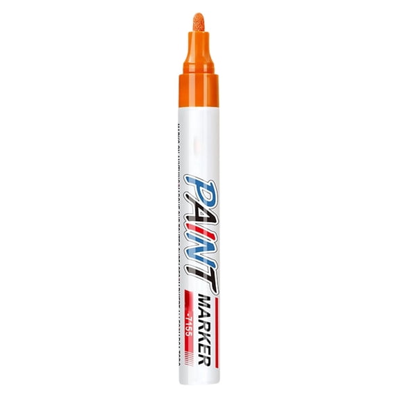 Tombstone Marker Pen, Monument Stone Touch-Up Pen for Restoring Faded Grave Inscriptions Waterproof Strong Coverage Ideal for Gravestone Lettering, 1Pc, Available in Multicolor(Orange,5.6x0.6")