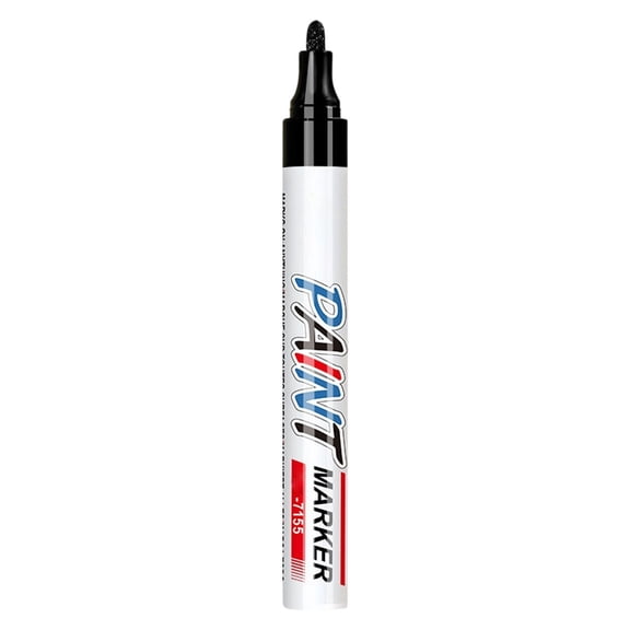 Tombstone Marker Pen White Paint Pens Stone Touch-Up Pen Oil Based Waterproof Paint Pens, Markers Daubers for Restoring Faded Grave Inscriptions Strong Coverage Ideal for Gravestone Lettering,Black