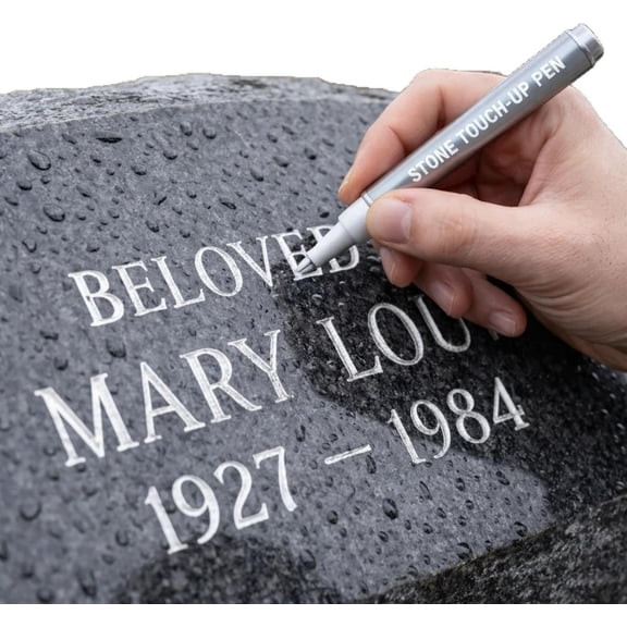 Tombstone Marker Pen for Restoring Faded Grave Inscriptions, Waterproof Stone Touch-up Tomb Marker Pen, Long Lasting