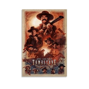 Tombstone Movie Poster Canvas Art Print 12x18inch(30x45cm) , 16x24inch(40x60cm) Bedroom Decor