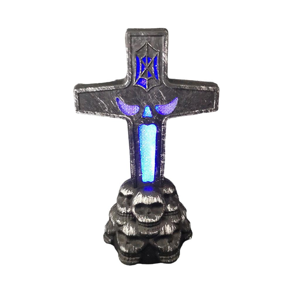 Tombstones LED Graves light Headstone Halloween Garden Decoration Props