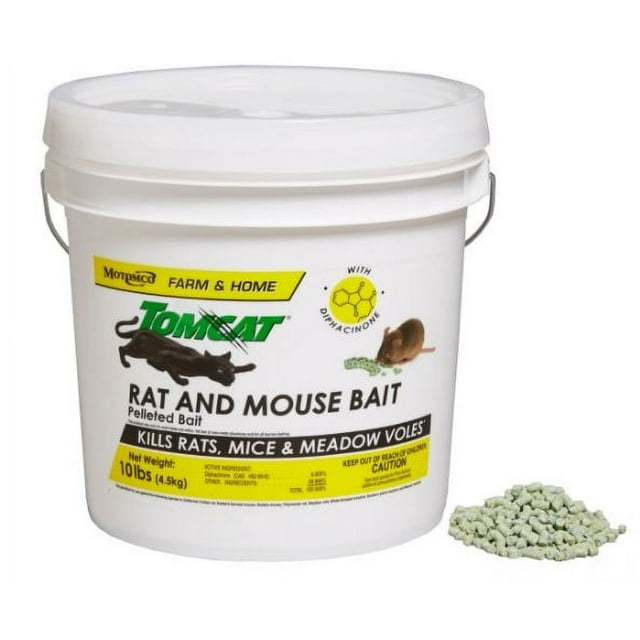 Tomcat (#008-32345) Rat and Mouse Bait, Pellet, 10 lb Pail - Walmart.com