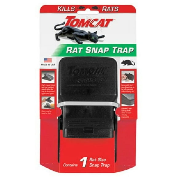 Tomcat 0361710 Reusable Rat Snap Trap - Quantity of 3